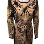 Herve Leger Printed Bodycon Scuba Mini Body Con Dress Sz M Back Zip Sexy Photo 4
