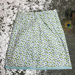 Boden Blue Floral Midi Skirt Green Size 10 Photo 0