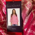 Gloria Vanderbilt  Womens Semi Loose Tunic Top Size Medium Bell Sleeves New Photo 4