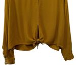 Olivaceous Tie Back Blouse Top Photo 7