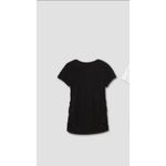 Isabel Maternity  Short Sleeve V-Neck Side Shirred T-Shirt -small Photo 1