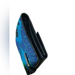 Gucci TOM FORD Era Hokusai Wave Print Canvas Leather Bi-Fold Wallet Blue/Black Photo 4