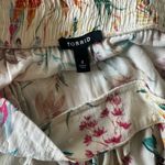 Torrid Maxi Swiss Dot Ruffle Hi-Low Skirt Cream / Floral Women’s size 4X Photo 9