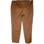 ESCADA Luxury Straight Leg Cropped Ankle Brown Pants Size 34 Photo 2