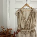 Free People Weila Cream Lace-Trimmed Romper One Piece Photo 3