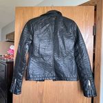 ASOS  Textured Faux Leather Moto Jacket Photo 2