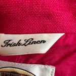 Talbots  Pink‎ Iris Linen Blazer Vintage Preppy Classic Workwear Minimalist Sz 12 Photo 4