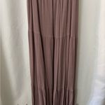 In Loom Elegant Mauve One Shoulder Dress with Floral Detail Photo 2