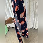 L'ATISTE By Amy Spaghetti Straps Floral Faux Wrap Plunging Backless Maxi Dress S Photo 7