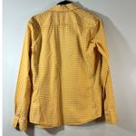 Banana Republic Womens Button Down Shirt Gingham Check Long Sleeve Yellow-S Photo 1