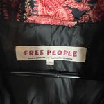 Free People Oversized Paisley Patterned Pink and Black Puffer Vest Photo 6