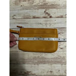 Nautica  Pebbled Leather Wristlet Zipper Mustard Photo 4