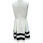 Calvin Klein  Size 10 Cream and Black Sleeveless Dress‎ Pleated Skirt Fully Lined Photo 7