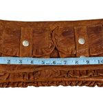 Treesje Western Style Leather Clutch Brown Photo 4