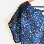 Urban Outfitters Plates Staring at Stars Blouse M Crinkle Crepe Eyelet Sheer Eyelet Crinkle Photo 2