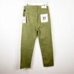 RE/DONE NWT 70s Ultra High Rise Stove Pipe Straight Leg Jeans 27 Washed Sage Photo 2
