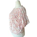 Free People  Dessa Floral Boho Bodysuit Womens Size L Flounce *READ* Hippie Indie Photo 1