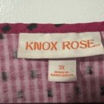 Knox Rose  Women's Pink Embroidered Polka Dot Tassel Butterfly Sleeve Top sz‎ 3X Photo 6