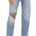 AGOLDE  90’s Pinch Waist Straight Jeans Lineup Distressed Medium Wash Size 27 Photo 0