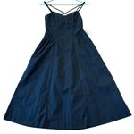 A New Day NWT black corset Aline cross back dress size small Photo 0