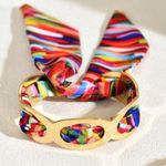 ๐๐๐BOGOHO ๐๐๐Colorful Gold Women's Bracelet with Scarf Photo 0