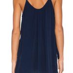 Fifteen Twenty Draped Surplice Neck Tank Top Navy Blue S Photo 1