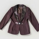 Donna Vinci Couture Brown 2pc Skirt Suit Blazer 10 Elegant Church Formal Photo 3