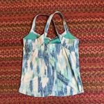 Marmot  BLUE ATHLETIC GEOMETRIC CRISS CROSS TANK TOP Photo 2