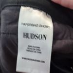 Hudson Jeans Hudson Black Paperbag Linen Blend Shorts Size 24 Photo 4
