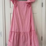 Love Bonito Ruffle Sleeve Midi Dress size 6 100% cotton Pink Size M Photo 2
