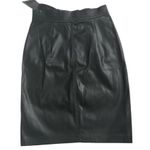 Bershka Black Faux Leather Skirt Photo 1