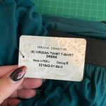 Peruvian Connection  Women S Viridian Blue Twist T-Shirt Bubble Dress Stretch Photo 7