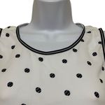 Marc Cain N1 US XS White Black Tennis Ball Print Sleeveless Top NWT $220 Preppy Photo 2