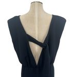 Free People  Runaway Knit Mini‎ Dress Sleeveless Draped Black Size XL Photo 7