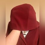 Gallery Red Utility Jacket With Removable Hood & Lining Sz M Red Hidden Buttons. Photo 4