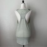Free People  Frida Mint Green Floral Embroidered Gauzy Knit Tank Top, Sz Medium Photo 5