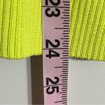 Women’s Lumiere Neon Yellow/Green Basic Long Sleeve Ribbed Top Size Small Yellow Photo 6