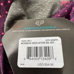 Fox Racing  Womens Indicator s/s Jersey Heather Graphite Size L NWT Photo 6