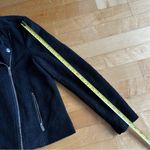 Stoosh Premium Knubby Knit, Zippered Moto Jacket, Blazer, Black, Size S Photo 9