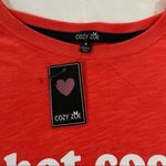 NWT COZY ZOE Fireside Long Sleeve Top & Fair Isle Pants 2 pc Pajama Set Size Sm Orange Photo 2