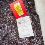 Spanx NWT!  Faux Leather Snake Shine Leggings! Photo 3