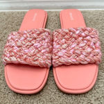 Abound  | Pink Woven Slide Sandals Women’s Braided Summer Flats | Size 9 Photo 0