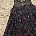 Volcom  Black and Red Floral Sleeveless Top Size M Photo 12