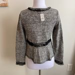 White House | Black Market WHBM Tweed Boucle Zip Up Sweater Jacket Photo 1