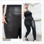 Spanx  Faux Leather Joggers Black Photo 2