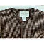 Oscar de la Renta  Vintage Peanut Brown Wool Tweed Jacket & Skirt Suit Set‎ Sz 6 Photo 3