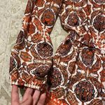 Gianni Bini Orange Patterned Bohemian Romper Photo 6