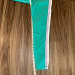 WILO Teal Green Athletic Leggings Women's Size L Colorblock Side Stripe Size L Photo 5
