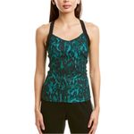 Pam & Gela NWT  Tank Green Ocelot Photo 2