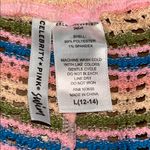 Celebrity Pink Multicolor Striped Crochet Shorts Size Large Photo 3